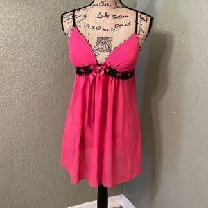 Cosmopolitan Sheer Set Pink with Black Trim